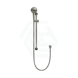 M#6(Gunmetal Grey) Meir Round Three Function Hand Shower On Rail Column Pvd Shadow With Handheld