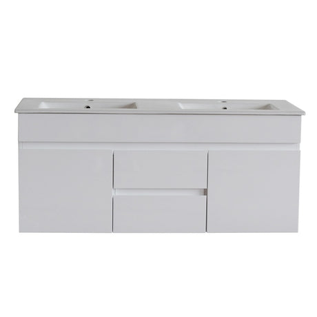 600-1500mm Bathroom MDF Floating Vanity Wall Hung Gloss White Cabinet Only