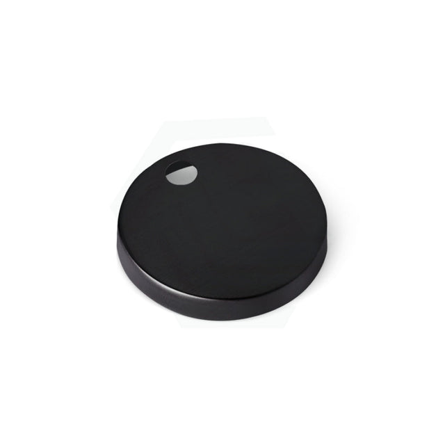 Matt Black 5.5/8Mm Thick Round Hinge Covers For Toilet Accessories