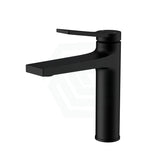 Matt Black Brass Short Basin Mixer Tap For Bathroom Vanity Mixers