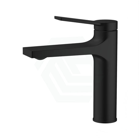 Matt Black Brass Short Basin Mixer Tap For Bathroom Vanity Mixers