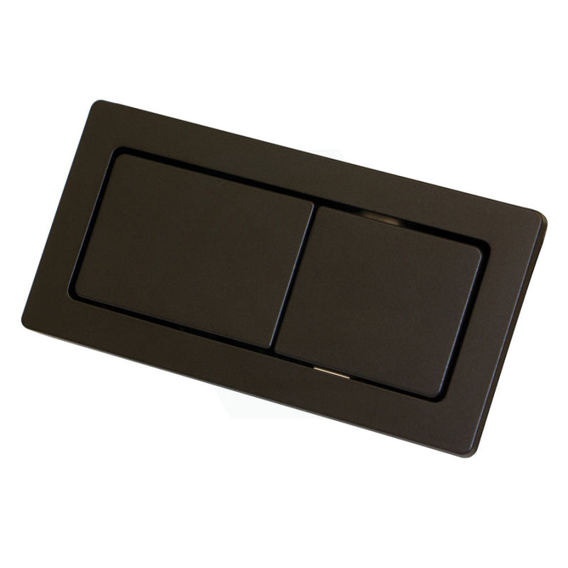 Matt Black Fienza Rectangular Toilet Flush Button Plate for Back To Wall Toilet Suite