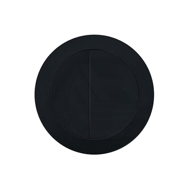 Matt Black Round Dual Flush Toilet Water Tank Press Button For About 46Mm Cistern Lid Hole Toilets