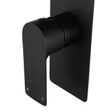 Matt Black Solid Brass Wall Mounted Mixer With Diverter For Shower And Bath Bathroom Products