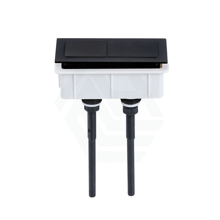 Matt Black Square Dual Flush Toilet Water Tank Press Button