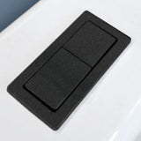 Matt Black Square Dual Flush Toilet Water Tank Press Button