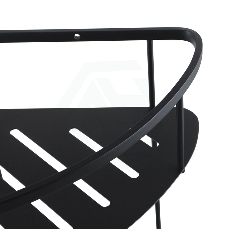 Matt Black Stainless Steel 2 Tier Shower Caddy Shelf