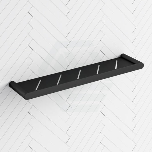 Matt Black Towel Shelf Stainless Steel 304 Wall Mounted Back To Bathroom Shelves