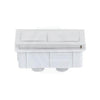 Matt White Square Dual Flush Toilet Water Tank Press Button Toilets Buttons