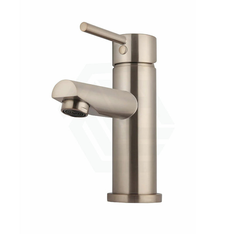 Meir Round Short Basin Mixer Champagne Mixers