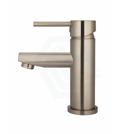 Meir Round Short Basin Mixer Champagne Mixers