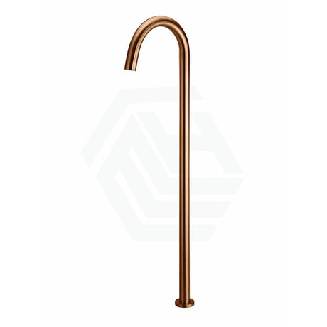 Meir Round Freestanding Bath Spout Pvd Lustre Bronze Floor Mounted Mixers