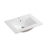 600x470x180mm Ceramic Top for Bathroom Vanity Single Bowl Gloss White