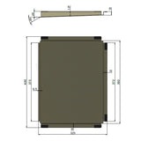 430X325X25Mm Meir Lavello Stainless Steel Dish Draining Tray For Kitchen Sink Variant Colour