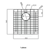 393x393mm Meir Lavello Stainless Steel Protection Grid for MKSP-S450450 Variant Colour Available