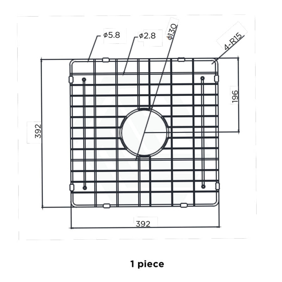 392x392mm Meir Lavello Stainless Steel Protection Grid for MKSP-S840440D Variant Colour Available