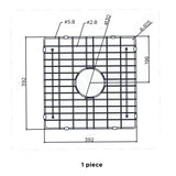 392x392mm Meir Lavello Stainless Steel Protection Grid for MKSP-S840440D Variant Colour Available