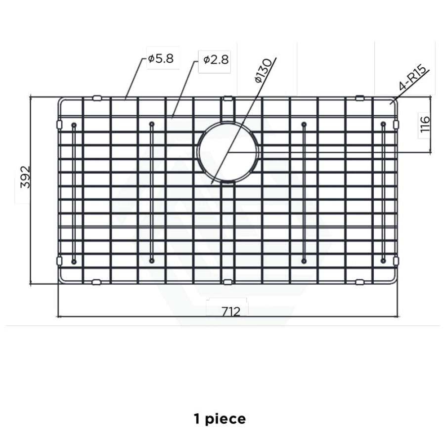 712x392mm Meir Lavello Stainless Steel Protection Grid for MKSP-S760440 Variant Colour Available