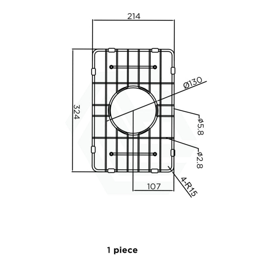 214x324mm Meir Lavello Stainless Steel Protection Grid for MKSP-S322222 Variant Colour Available