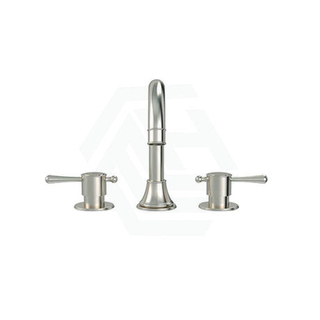 N#3(Nickel) Meir Harrington Brushed Nickel 3-Hole Deck Mounted Basin Mixer Set Bath/Basin Tap Sets