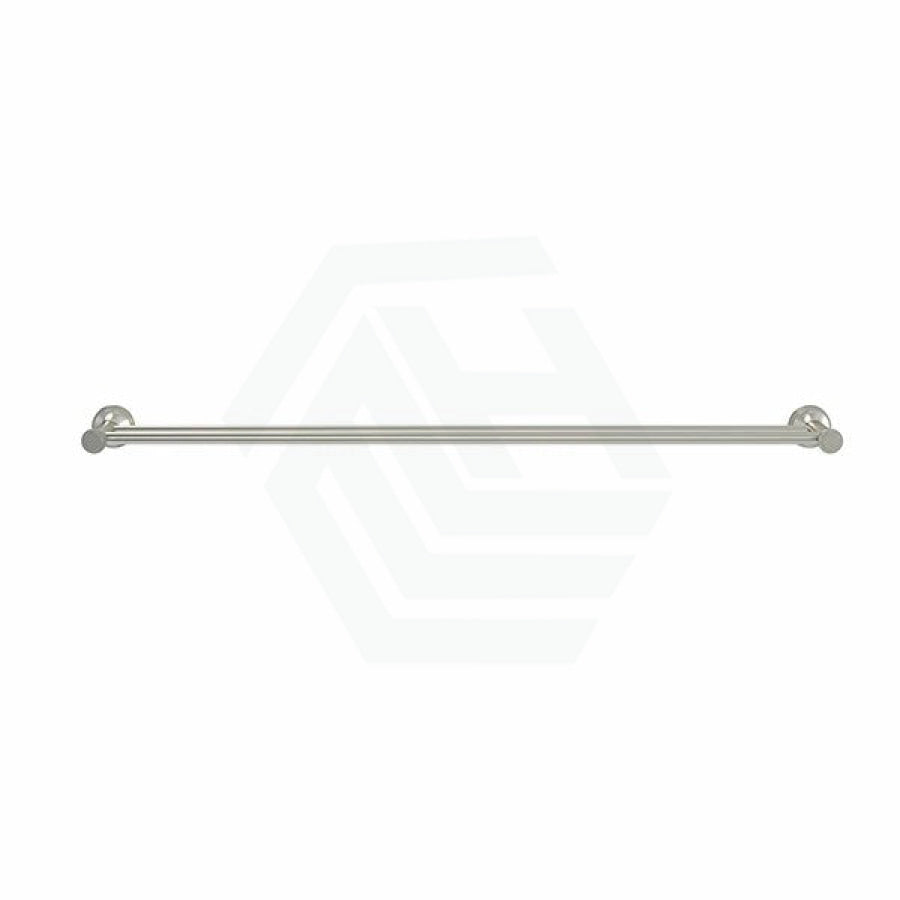 N#3(Nickel) Meir Harrington 750mm Round Double Towel Rail Solid Brass PVD Brushed Nickel