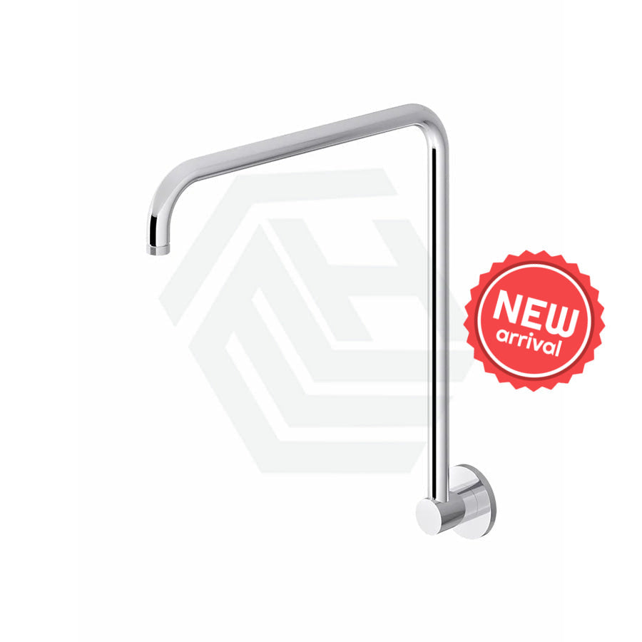 Meir Round Chrome Gooseneck High Rise Shower Arm Arms