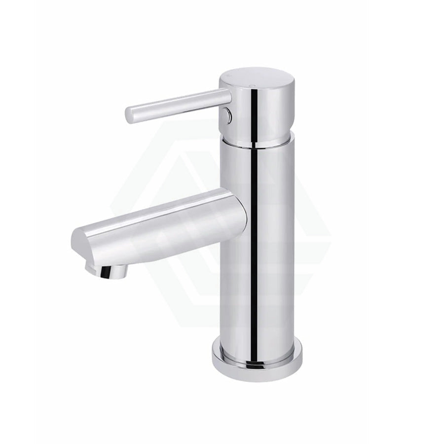 Meir Round Short Basin Mixer Polished Chrome Mixers