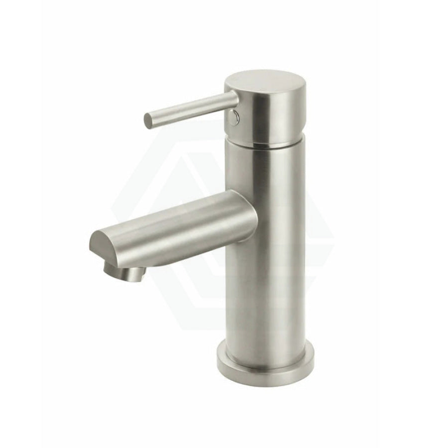 N#3(Nickel) Meir Round Short Basin Mixer Pvd Brushed Nickel Mixers