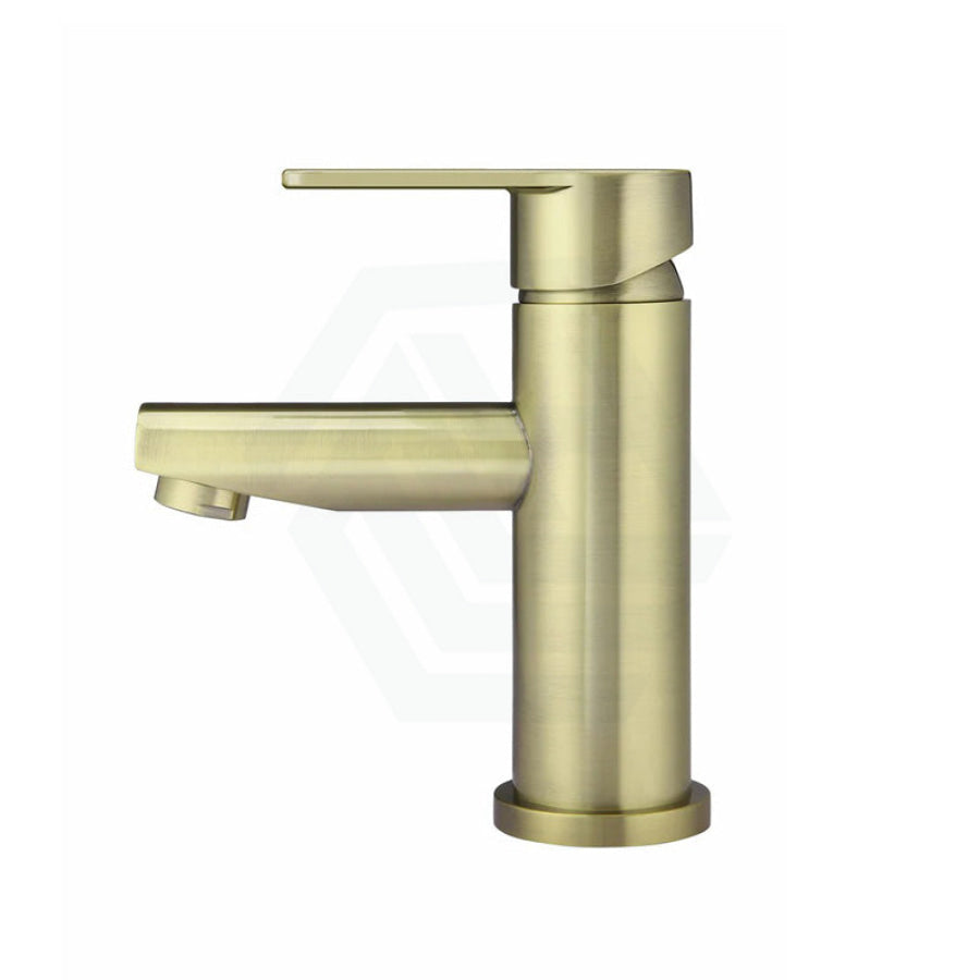 G#2(Gold) Meir Round Paddle Short Basin Mixer Pvd Tiger Bronze Mixers