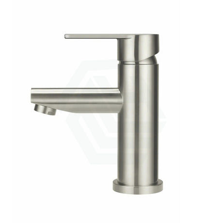 N#3(Nickel) Meir Round Paddle Short Basin Mixer Pvd Brushed Nickel Mixers