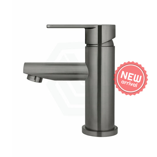 M#3(Gunmetal Grey) Meir Round Paddle Short Basin Mixer Pvd Shadow Gunmetal Gun Metal Mixers