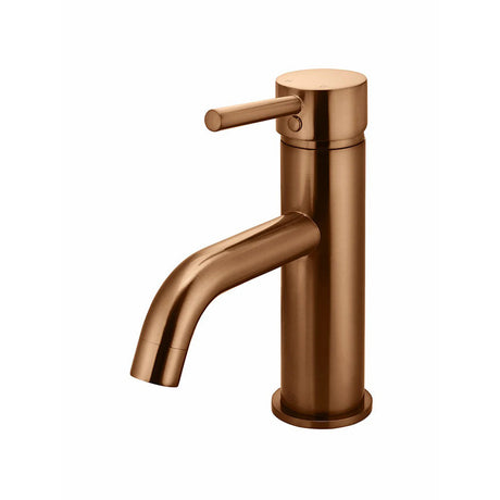 Meir Round Curved Basin Mixer Solid Brass Variant Colour Available