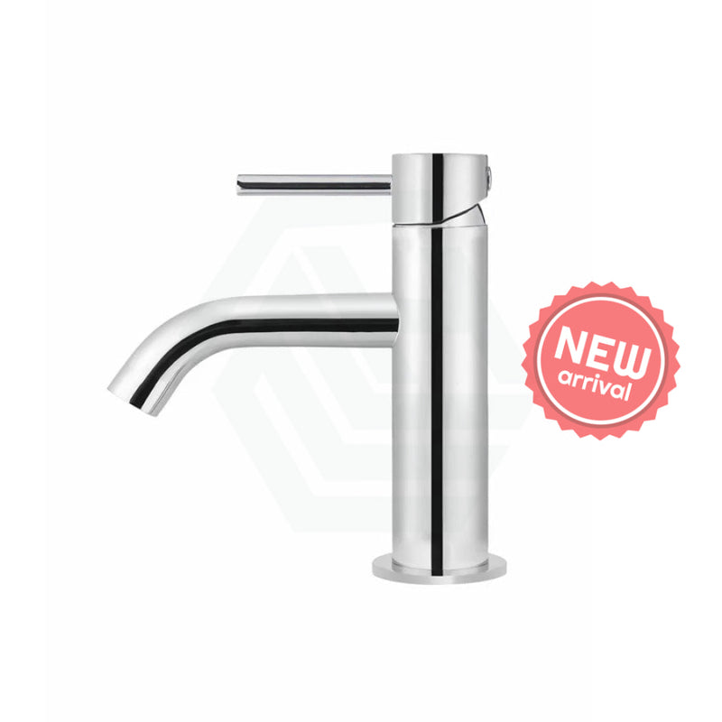 Meir Piccola Polished Chrome Short Basin Mixer Tap Solid Brass Mixers