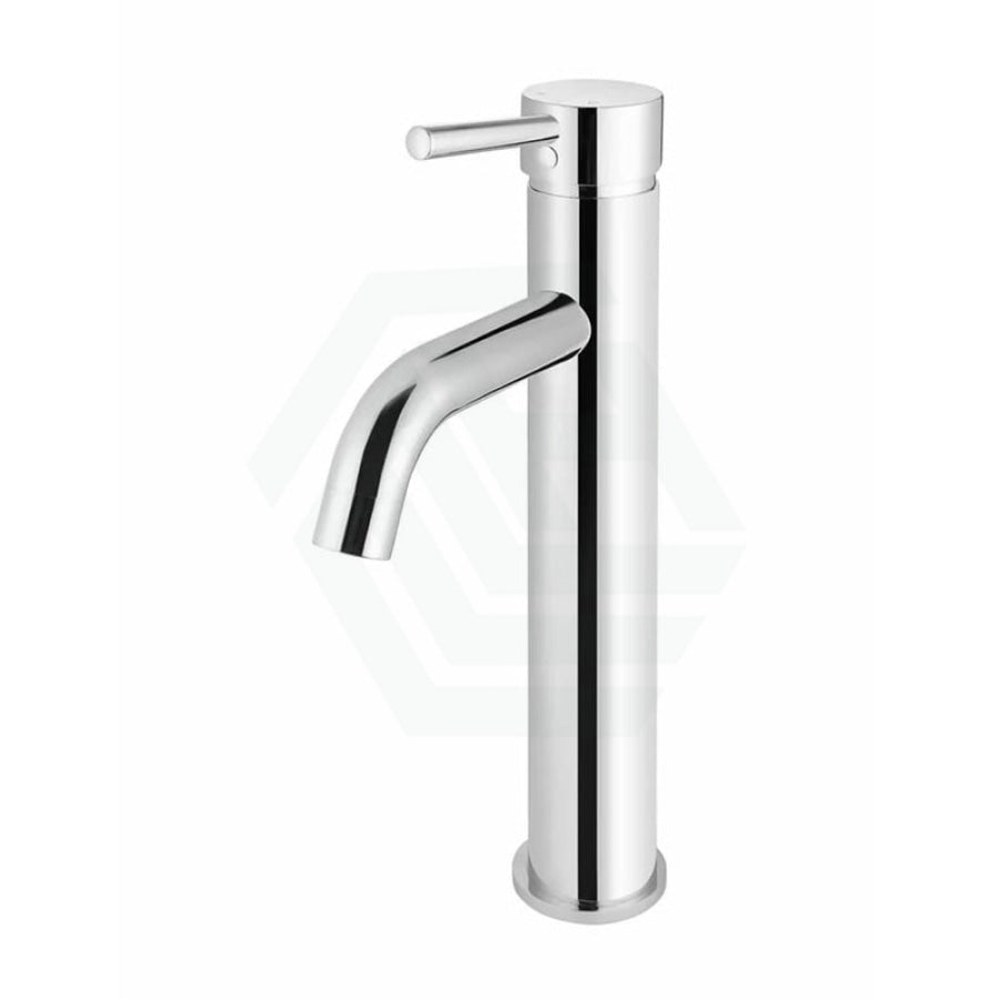 Meir Round Pin Curved Tall Basin Mixer Multi-Colour Polished Chrome Mixers