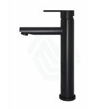 Meir Round Paddle Tall Basin Mixer Multi-Colour Matt Black Mixers