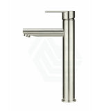 Meir Round Paddle Tall Basin Mixer Multi-Colour Brushed Nickel Mixers