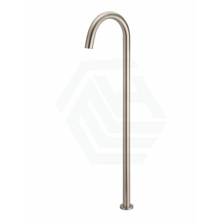 Meir Round Freestanding Bath Spout Solid Brass Multi-Colour Champagne Floor Mounted Mixers