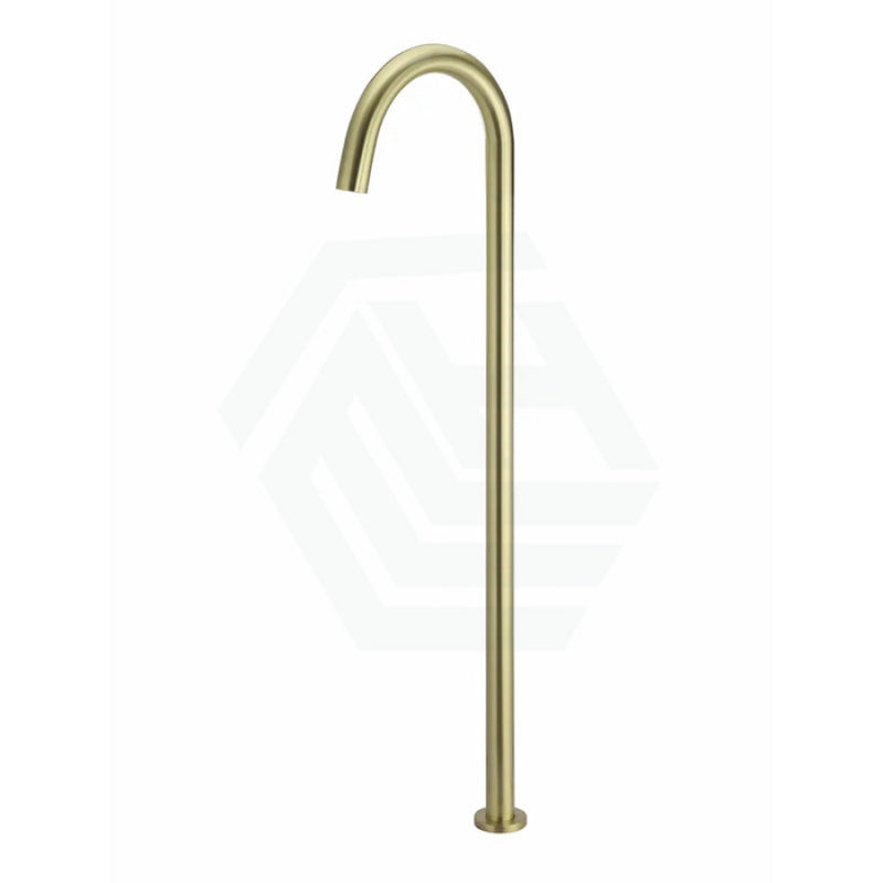 Meir Round Freestanding Bath Spout Solid Brass Multi-Colour Tiger Bronze Floor Mounted Mixers