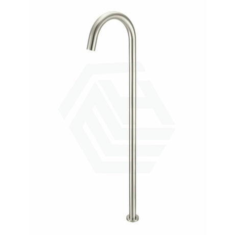 Meir Round Freestanding Bath Spout Solid Brass Multi-Colour Brushed Nickel Floor Mounted Mixers