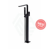 Meir Square Freestanding Bath 360-Degree Swivel Spout and Hand Shower Solid Brass Matt Black