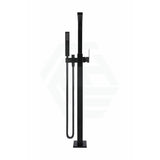 Meir Square Freestanding Bath 360-Degree Swivel Spout and Hand Shower Solid Brass Matt Black