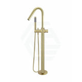 Meir Round Pinless Freestanding Bath Spout And Hand Shower Multi-Colour Tiger Bronze Floor Mounted