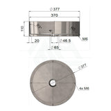 380x380x110mm Meir Lavello Round Bathroom Stainless Steel Above Counter Basin Variant Colour Available