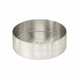 380x380x110mm Meir Lavello Round Bathroom Stainless Steel Above Counter Basin Variant Colour Available