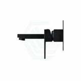 Meir Square Wall Mixer With Spout Solid Brass Matt Black