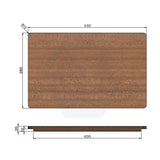 280x440mm Meir Lavello Rectangle Wood Chopping Board