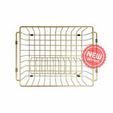 440x320x120mm Meir Lavello Stainless Steel Dish Rack for Kitchen Sink Variant Colour Available