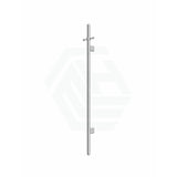 Meir 1000Mm Round Vertical Single Heated Towel Rail Variant Colour Available Polished Chrome Rails