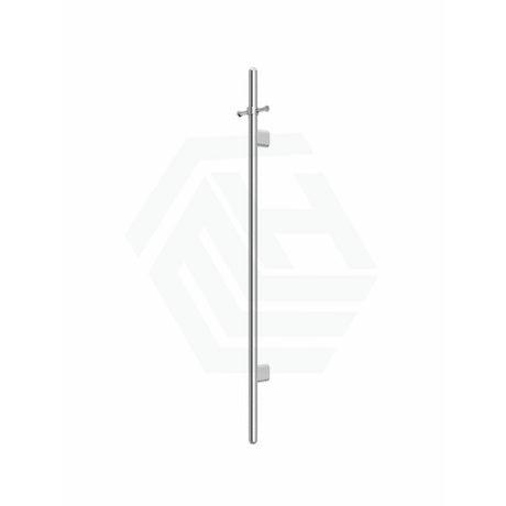 Meir 1000Mm Round Vertical Single Heated Towel Rail Variant Colour Available Polished Chrome Rails