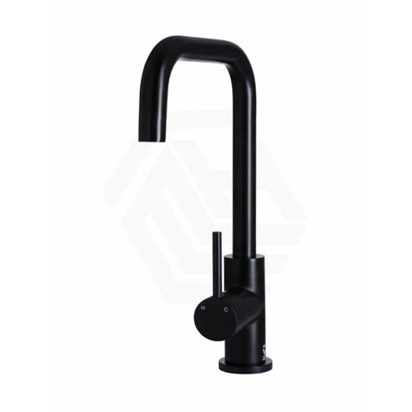 Meir Round Solid Brass 360 Degree Swivel Kitchen Mixer Tap Variant Colour Available Matt Black Sink